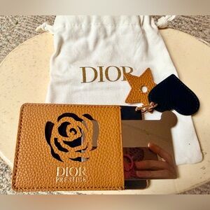 Dior Prestige Mirror Case w Heart & Star NEW in a Couture Dior Bag GWP
